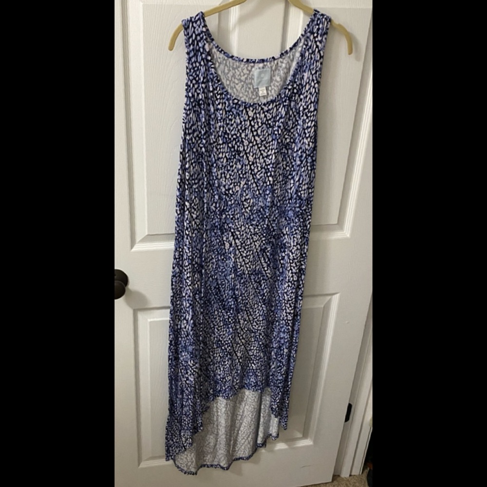 [SOLD]Soft Sleeveless Lightweight High Low Dress